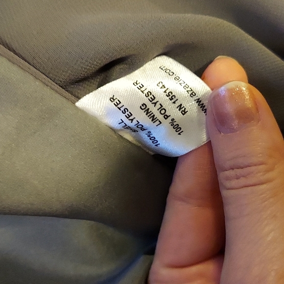 Azazie Everett Dress Steel Gray Size 8 - Picture 15 of 16